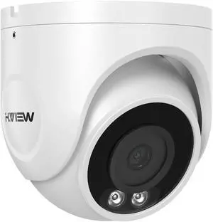H.VIEW UltraHD 4K (8MP) Outdoor Security IP Turret PoE Camera, 3840x2160, 98ft NightVision, P67 Weatherproof, 100FT Smart Dual Light Color Night Vision, Built-in Mic,AI Human Motion Detection H.VIEW UltraHD 4K (8MP) Outdoor Security IP Turret PoE Camera, 3840x2160, 98ft NightVision, P67 Weatherproof, 100FT Smart Dual Light Color Night Vision, Built-in Mic,AI Human Motion Detection