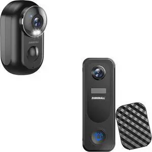 ZUMIMALL 2K Security Cameras Wireless Outdoor, Magnetic Mount, 130° View Outdoor Camera Wireless, 2.4G WiFi Battery Camera Indoor/AI Detection/3MP Color Night Vision/2-Way Talk/Cloud/Alexa/IP66 ZUMIMALL 2K Security Cameras Wireless Outdoor, Magnetic Mount, 130° View Outdoor Camera Wireless, 2.4G WiFi Battery Camera Indoor/AI Detection/3MP Color Night Vision/2-Way Talk/Cloud/Alexa/IP66