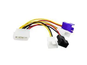 1pcs 4-Pin Molex to 3-Pin fan Power Cable Adapter Connector 12v*2 / 5v*1 Computer Cooling Fan Cables for CPU PC Case Fan 1pcs 4-Pin Molex to 3-Pin fan Power Cable Adapter Connector 12v*2 / 5v*1 Computer Cooling Fan Cables for CPU PC Case Fan