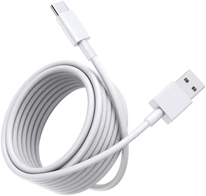 12Ft USB C Cable Long USB A to USB C Cable Fast Charging Premium TPE USB A to Type C Charger Cord for iPhone 16 15 Pro Max Plus Galaxy S25 S24 S23 Ultra S23+ Pixel Moto etc. White 12Ft USB C Cable Long USB A to USB C Cable Fast Charging Premium TPE USB A to Type C Charger Cord for iPhone 16 15 Pro Max Plus Galaxy S25 S24 S23 Ultra S23+ Pixel Moto etc. White