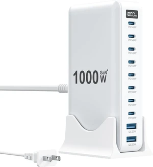 1000W USB C Charger Block,10-Port USB C GaN Multiple Port Charging Station 1000W USB C Charger Block,10-Port USB C GaN Multiple Port Charging Station