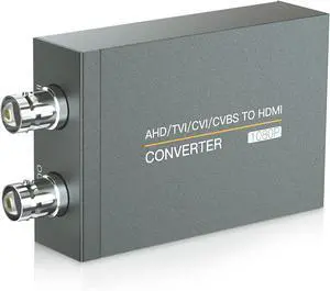 CVI/TVI/AHD to HDMI Converter Full HD 4K 720P/1080P/3MP/4MP/5MP/8MP AHD/TVI/CVI to HDMI Adapter BNC(TVI/CVI/AHD/CVBS) Video Signal to Display on Monitor/HDTV with HDMI Input CVI/TVI/AHD to HDMI Converter Full HD 4K 720P/1080P/3MP/4MP/5MP/8MP AHD/TVI/CVI to HDMI Adapter BNC(TVI/CVI/AHD/CVBS) Video Signal to Display on Monitor/HDTV with HDMI Input