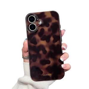 Cute Phone Case for iPhone 16 Case Cheetah Leopard Print | Amber Tortoiseshell Pattern,Full Camera Protective,Slim Shockproof TPU,Aesthetic Girly Glossy Cover for Women Men-Brown Cute Phone Case for iPhone 16 Case Cheetah Leopard Print | Amber Tortoiseshell Pattern,Full Camera Protective,Slim Shockproof TPU,Aesthetic Girly Glossy Cover for Women Men-Brown