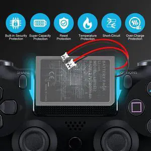 2 Pack 2000mAh Batteries for PS4Pro/PS4Slim Controller,Replacement Lithium Battery for PS4Pro/PS4Slim Official Wireless Controller,Includes Tool Kit 2 Pack 2000mAh Batteries for PS4Pro/PS4Slim Controller,Replacement Lithium Battery for PS4Pro/PS4Slim Official Wireless Controller,Includes Tool Kit