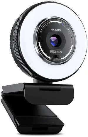 N680E Pro 4K Webcam with Ring Light, PDAF Autofocus, 1080p 60FPS, Dual Noise-Canceling Mics, Privacy Shutter, USB Plug-and-Play for Zoom, Teams, Twitch, Google Meet N680E Pro 4K Webcam with Ring Light, PDAF Autofocus, 1080p 60FPS, Dual Noise-Canceling Mics, Privacy Shutter, USB Plug-and-Play for Zoom, Teams, Twitch, Google Meet