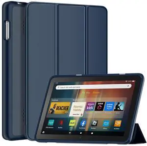 All-New Amazon Fire HD 8 & 8 Plus Tablet Case (12th/10th Generation, 2024/2022/2020), Smart Trifold Stand Cover with Soft TPU Back and Auto Wake/Sleep Also for 8in Sony Nokia-Navy Blue All-New Amazon Fire HD 8 & 8 Plus Tablet Case (12th/10th Generation, 2024/2022/2020), Smart Trifold Stand Cover with Soft TPU Back and Auto Wake/Sleep Also for 8in Sony Nokia-Navy Blue