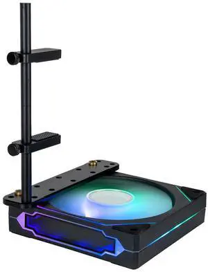 GPU Support Bracket, Vertical Video Card Brace with Height Adjustable, Anti Sag Holder for Universal Graphics Card Sag, GPU Stand (Black) for Custom Desktop Gaming PCs and Gamer Computers GPU Support Bracket, Vertical Video Card Brace with Height Adjustable, Anti Sag Holder for Universal Graphics Card Sag, GPU Stand (Black) for Custom Desktop Gaming PCs and Gamer Computers