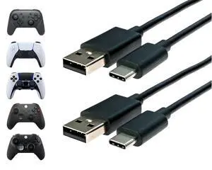 USB-C Charging Cable for Xbox Series X, PS5, and Nintendo Switch Controllers - Designed Specifically for Gaming - 9FT USB C Type C Charger Chord - 2 Pack USB-C Charging Cable for Xbox Series X, PS5, and Nintendo Switch Controllers - Designed Specifically for Gaming - 9FT USB C Type C Charger Chord - 2 Pack
