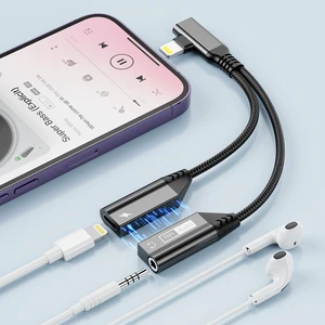 Right Angle Magnetic 2-IN-1 Lightning to 3.5mm Audio Jack Headphone and Charge Cable Adapter for iPhone,90 Degree Earphone Converter Splitter Support Music+Charge+HiFi+Mic for iPhone14 13 12 11 Right Angle Magnetic 2-IN-1 Lightning to 3.5mm Audio Jack Headphone and Charge Cable Adapter for iPhone,90 Degree Earphone Converter Splitter Support Music+Charge+HiFi+Mic for iPhone14 13 12 11