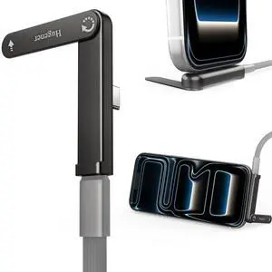 Hugener USB C Phone Charger Stand, 240W Fast Charging Extended Tip Stand | (Cable is NOT Included), 360° Rotatable Invisible Type C Charger for Desk and Travel, Support Vertical & Horizontal Angles Hugener USB C Phone Charger Stand, 240W Fast Charging Extended Tip Stand | (Cable is NOT Included), 360° Rotatable Invisible Type C Charger for Desk and Travel, Support Vertical & Horizontal Angles