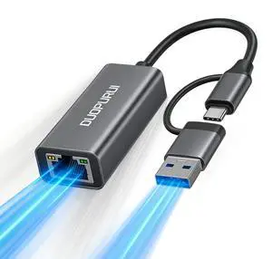 USB to Ethernet Adapter,USB C to RJ45 1 Gigabit LAN Network Adapter,Aluminum Case,Ethernet Adapter for Laptop,MacBook Pro/Air,Surface Pro,iPad,XPS,Windows 11/10/8/7,MAC OS USB to Ethernet Adapter,USB C to RJ45 1 Gigabit LAN Network Adapter,Aluminum Case,Ethernet Adapter for Laptop,MacBook Pro/Air,Surface Pro,iPad,XPS,Windows 11/10/8/7,MAC OS