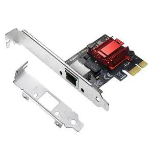 2.5GB PCIe Network Card, 2.5G NIC with RTL8125B Chip, 2.5GBase-T Internal Computer Networking Card, 2500/1000/100Mbps Ethernet Adapter, RJ45 LAN Controller Supports Windows 7/8/10/11/Linux/MAC 2.5GB PCIe Network Card, 2.5G NIC with RTL8125B Chip, 2.5GBase-T Internal Computer Networking Card, 2500/1000/100Mbps Ethernet Adapter, RJ45 LAN Controller Supports Windows 7/8/10/11/Linux/MAC