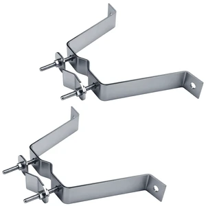 4 Heavy-Duty Wall Mount Pair with Brackets & Lag Bolts for TV Antenna Mast 2 pack 4 Heavy-Duty Wall Mount Pair with Brackets & Lag Bolts for TV Antenna Mast 2 pack