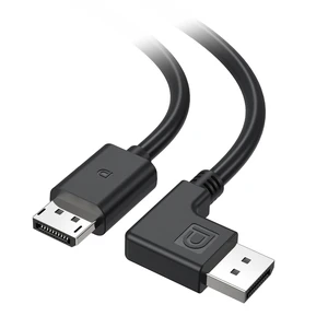 Right Angle DisplayPort 1.4, 8K@60Hz / 4K@240Hz, 10ft FreeSync, G-SYNC, HDR, for Gaming Monitor PC Right Angle DisplayPort 1.4, 8K@60Hz / 4K@240Hz, 10ft FreeSync, G-SYNC, HDR, for Gaming Monitor PC