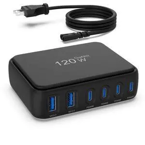 Desktop Fast Charging Station, 120W GaN 6-Port Multi Port Charger with Independent Power DeliveryUSB C Power Strip & Charging Hub, No-Buzz Design, Compatible with iPhone iPad Samsung Pixel Desktop Fast Charging Station, 120W GaN 6-Port Multi Port Charger with Independent Power DeliveryUSB C Power Strip & Charging Hub, No-Buzz Design, Compatible with iPhone iPad Samsung Pixel