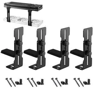4 PCS Premium Adjustable GPU Support BracketGraphics Card Support, GPU BraceVideo Card HolderAnti Sag GPU Stand 6-96mm Vertical Mount Suitable for Most Models (Black, L-Type) 4 PCS Premium Adjustable GPU Support BracketGraphics Card Support, GPU BraceVideo Card HolderAnti Sag GPU Stand 6-96mm Vertical Mount Suitable for Most Models (Black, L-Type)