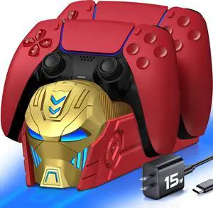 Charger Station for PlayStation 5 Dual Controllers-Fast PS5 Dual Controller Stand Charger Dock with AC Adapter-for PlayStation Systems Games Charger Station for PlayStation 5 Dual Controllers-Fast PS5 Dual Controller Stand Charger Dock with AC Adapter-for PlayStation Systems Games