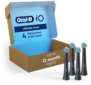 iO Series Ultimate Clean Electric Toothbrush Replacement Brush Heads for an Oral-B Electric Toothbrush, 4 Count, Black iO Series Ultimate Clean Electric Toothbrush Replacement Brush Heads for an Oral-B Electric Toothbrush, 4 Count, Black