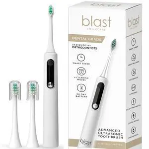 Electric Toothbrush with Tynex Bristles - Rechargeable Toothbrush with 30-Second Reminder & 2-Minute Smart Timer - IPX7 Waterproof Sonic Tooth Brush Includes 2 Tooth Brush Heads Electric Toothbrush with Tynex Bristles - Rechargeable Toothbrush with 30-Second Reminder & 2-Minute Smart Timer - IPX7 Waterproof Sonic Tooth Brush Includes 2 Tooth Brush Heads