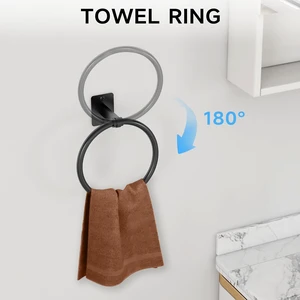 4-Piece Bathroom Hardware Set, 32 inch Bathroom Towel Holder Black Bathroom Accessories Set, Towel Racks for Bathroom, Robe Towel Hooks, Toilet Paper Holder Wall Mounted 4-Piece Bathroom Hardware Set, 32 inch Bathroom Towel Holder Black Bathroom Accessories Set, Towel Racks for Bathroom, Robe Towel Hooks, Toilet Paper Holder Wall Mounted