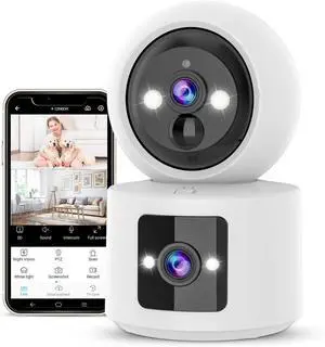 VSTARCAM WiFi Indoor Camera, Indoor Camera Battery Powered, Cameras for Home Security with AI Motion Detection, One-Touch Call, Pet/Baby Monitor, Color Night Vision VSTARCAM WiFi Indoor Camera, Indoor Camera Battery Powered, Cameras for Home Security with AI Motion Detection, One-Touch Call, Pet/Baby Monitor, Color Night Vision