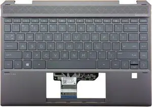 BestParts Palmrest Backlit Keyboard Compatible with HP Spectre X360 13-AP 13T-AP 13-AP0013DX 13-AP0043DX 13-AP0044NR, L37681-001 BestParts Palmrest Backlit Keyboard Compatible with HP Spectre X360 13-AP 13T-AP 13-AP0013DX 13-AP0043DX 13-AP0044NR, L37681-001