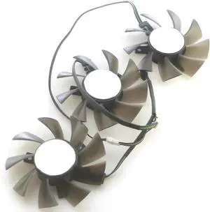 3pcs FD8015H12S 75mm 12V 0.32AMP 4Pin for AMD for Radeon VII Graphics Card Cooler Cooling Fan 3pcs FD8015H12S 75mm 12V 0.32AMP 4Pin for AMD for Radeon VII Graphics Card Cooler Cooling Fan