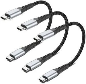 6 inch USB C to USB C Cable, 0.5ft 3-Pack Short USB Type C Charger Cable PD Fast Charging Braided Type C to Type C Cord 60W for Samsung Galaxy S234 S23, Moto G8, Google Pixel, iPhone 15 16 Pro Max 6 inch USB C to USB C Cable, 0.5ft 3-Pack Short USB Type C Charger Cable PD Fast Charging Braided Type C to Type C Cord 60W for Samsung Galaxy S234 S23, Moto G8, Google Pixel, iPhone 15 16 Pro Max
