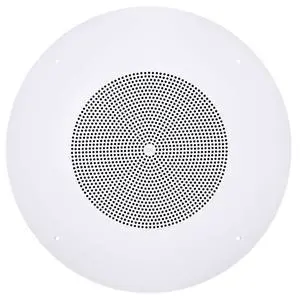 Professional CSS8008 Commercial Series Round Ceiling Speaker, 8. 5-Watt Multi-Tap Transformer for 100V, 70V and 25V Distributed Lines. Single Speaker. White and Paintable Professional CSS8008 Commercial Series Round Ceiling Speaker, 8. 5-Watt Multi-Tap Transformer for 100V, 70V and 25V Distributed Lines. Single Speaker. White and Paintable