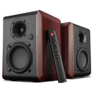 Powered Bluetooth Bookshelf Speakers with 3.75" Woofer, 30W x 2 | Record Player Speakers with TV-ARC/Optical/Auxiliary Inputs, Turntable Speakers with Subwoofer Line Out for Home Audio Powered Bluetooth Bookshelf Speakers with 3.75" Woofer, 30W x 2 | Record Player Speakers with TV-ARC/Optical/Auxiliary Inputs, Turntable Speakers with Subwoofer Line Out for Home Audio