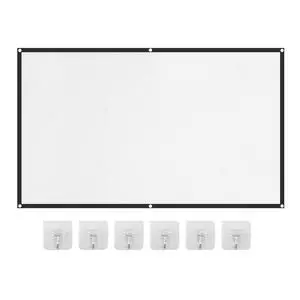 Projector Screen, 4K HD Home Movie Projection Screen, 72" Anti-Crease Theater Screens Indoor Outdoor Projector Screen, 4K HD Home Movie Projection Screen, 72" Anti-Crease Theater Screens Indoor Outdoor