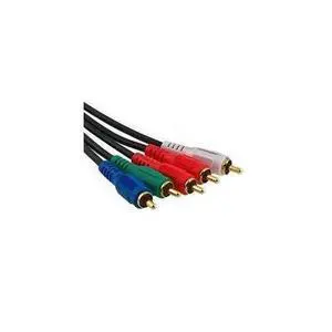 6FT Component Video Cable with Audio RGB Red Green Blue White Red 6FT Component Video Cable with Audio RGB Red Green Blue White Red