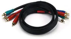 3ft 22AWG 5-RCA Component Video/Audio Coaxial Cable (RG-59/U) - Black 3ft 22AWG 5-RCA Component Video/Audio Coaxial Cable (RG-59/U) - Black