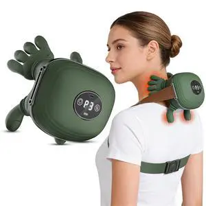 Human-Like Neck Massager with Heat for Pain Relief Deep Tissue, Cordless 4D Kneading Neck and Shoulder Massager with Bionic Fingers Massage and Screen, Ideal Gifts for Women Men Human-Like Neck Massager with Heat for Pain Relief Deep Tissue, Cordless 4D Kneading Neck and Shoulder Massager with Bionic Fingers Massage and Screen, Ideal Gifts for Women Men