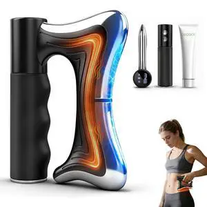Heated Muscle Scraper Tool with Pulse & Vibration for Muscle Relief, Black Heated Muscle Scraper Tool with Pulse & Vibration for Muscle Relief, Black