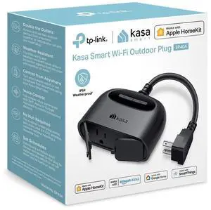 Smart Plug, EP40A, 2 Sockets, No Hub Required | IP64 Weather Resistance for Outdoor String Lights, Works with Siri, Alexa & Google Home, Long Wi-Fi Range, 2.4GHz Wi-Fi Only Smart Plug, EP40A, 2 Sockets, No Hub Required | IP64 Weather Resistance for Outdoor String Lights, Works with Siri, Alexa & Google Home, Long Wi-Fi Range, 2.4GHz Wi-Fi Only