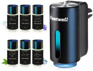 Car Air Freshener, Air Freshener Diffuser Three Adjustable Modes, Aromatherapy Machine Rechargeable (Black) Car Air Freshener, Air Freshener Diffuser Three Adjustable Modes, Aromatherapy Machine Rechargeable (Black)