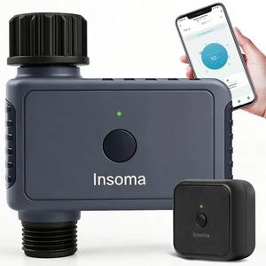 WiFi Sprinkler Timer, Water Timer for Garden, Smart Hose Timers with Hub Support 2.4GHz WiFi & Bluetooth, Rain Delay & Manual Watering, App/Voice Control Work with Alexa & Google Assistant WiFi Sprinkler Timer, Water Timer for Garden, Smart Hose Timers with Hub Support 2.4GHz WiFi & Bluetooth, Rain Delay & Manual Watering, App/Voice Control Work with Alexa & Google Assistant