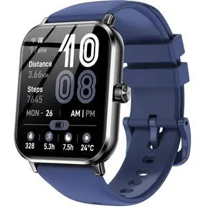 Smart Watch for Men Women, 1.83" HD Touch Screen Smartwatch with Bluetooth Call, 5 ATM Waterproof, 130+ Sport Modes Fitness Tracker Heart Rate Sleep Monitor Pedometer, Compatible with Android iPhone Smart Watch for Men Women, 1.83" HD Touch Screen Smartwatch with Bluetooth Call, 5 ATM Waterproof, 130+ Sport Modes Fitness Tracker Heart Rate Sleep Monitor Pedometer, Compatible with Android iPhone