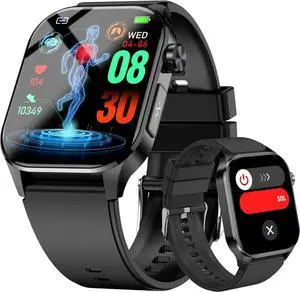 Advanced Health Smartwatch for Women Men with Real-Time Monitoring of Heart Rate, Blood Oxygen, Body Temperature, Blood Pressure, Sleep Auality and Stress Levels.Always-On Display, for Android & iOS Advanced Health Smartwatch for Women Men with Real-Time Monitoring of Heart Rate, Blood Oxygen, Body Temperature, Blood Pressure, Sleep Auality and Stress Levels.Always-On Display, for Android & iOS