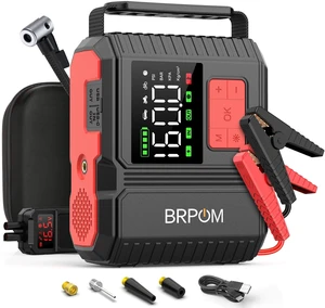 Car Jump Starter with Air Compressor, 9000A Peak 26800mah (Up to All Gas or 12.0L Diesel Engine, 50 Times) Portable160PSI Jump Starter 12V Auto Battery Jump Pack Quick Charge Car Jump Starter with Air Compressor, 9000A Peak 26800mah (Up to All Gas or 12.0L Diesel Engine, 50 Times) Portable160PSI Jump Starter 12V Auto Battery Jump Pack Quick Charge