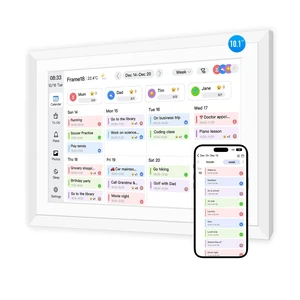 Fotocube 10.1" Digital Calendar Wall Planner Chore Charts and To Do List | HD Smart Touch Screen Interactive display Desk Calender for Family Schedules Built-in Digital Photo Frame Function White Fotocube 10.1" Digital Calendar Wall Planner Chore Charts and To Do List | HD Smart Touch Screen Interactive display Desk Calender for Family Schedules Built-in Digital Photo Frame Function White