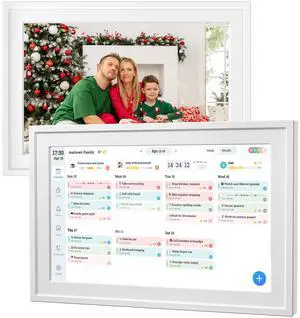 Digital Photo Frame 10.1" WiFi Touch Screen Digital Door Calendar, Family Planner Meal Plan, Audio Reminder, APP Shared Schedule, No Subscription, Wall & Desk Mount Digital Photo Frame 10.1" WiFi Touch Screen Digital Door Calendar, Family Planner Meal Plan, Audio Reminder, APP Shared Schedule, No Subscription, Wall & Desk Mount
