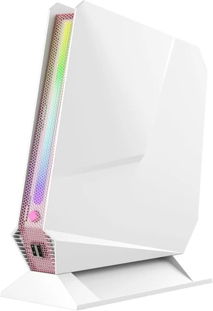 Mini PC, Intel Core i7-8750H(8C/16T up to 4.1GHz), GeForce GTX 1050 3G Discrete Graphics Mini Computer with RGB Lights, 16GB DDR4 RAM, 512 NVMe SSD, 2X HDMI + Type- C, WiFi6 BT5.2, Win 11 Pro, White Mini PC, Intel Core i7-8750H(8C/16T up to 4.1GHz), GeForce GTX 1050 3G Discrete Graphics Mini Computer with RGB Lights, 16GB DDR4 RAM, 512 NVMe SSD, 2X HDMI + Type- C, WiFi6 BT5.2, Win 11 Pro, White