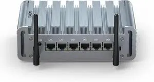 Firewall PC, Mini Router PC 2.5Gbe 6 Lan, Celeron J4125, Network Appliance, 8GB DDR4 RAM 256GB SSD, HD-MI, RS232 COM, i225 Nics, Wifi, Industrial PC, Windows 10 / Firewall Software, Wake On Lan Firewall PC, Mini Router PC 2.5Gbe 6 Lan, Celeron J4125, Network Appliance, 8GB DDR4 RAM 256GB SSD, HD-MI, RS232 COM, i225 Nics, Wifi, Industrial PC, Windows 10 / Firewall Software, Wake On Lan