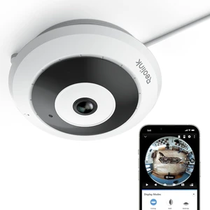 2K+ 6MP WiFi Security Fisheye Camera, 360° Panorama, 2.4/5GHz WiFi 2K+ 6MP WiFi Security Fisheye Camera, 360° Panorama, 2.4/5GHz WiFi