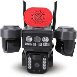 PUSOKEI 3 Lens Security Camera Wireless Outdoor, 360 Panoramic View, Solar Powered, 2.4GHz WiFi Camera AI Human Detection, IP66 Weatherproof, Color Night Vision PUSOKEI 3 Lens Security Camera Wireless Outdoor, 360 Panoramic View, Solar Powered, 2.4GHz WiFi Camera AI Human Detection, IP66 Weatherproof, Color Night Vision