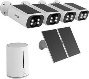 Solar Security Cameras Wireless Outdoor, 4MP Cameras for Home Security Camera System, 64GB Local Storage, No Subscription, Color Night Vision, 2.4 & 5G WiFi, 4-Cam Kit with 2 Add-On Solar Panel Solar Security Cameras Wireless Outdoor, 4MP Cameras for Home Security Camera System, 64GB Local Storage, No Subscription, Color Night Vision, 2.4 & 5G WiFi, 4-Cam Kit with 2 Add-On Solar Panel