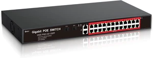 STEAMEMO 24-Port Managed Gigabit PoE+ Switch STEAMEMO 24-Port Managed Gigabit PoE+ Switch