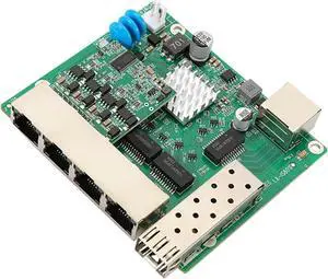 6 Port Gigabit Ethernet Switches Module with RJ45 and SFPs Port for Home Offices Networking Low Power Consumption Switches 6 Port Gigabit Ethernet Switches Module with RJ45 and SFPs Port for Home Offices Networking Low Power Consumption Switches